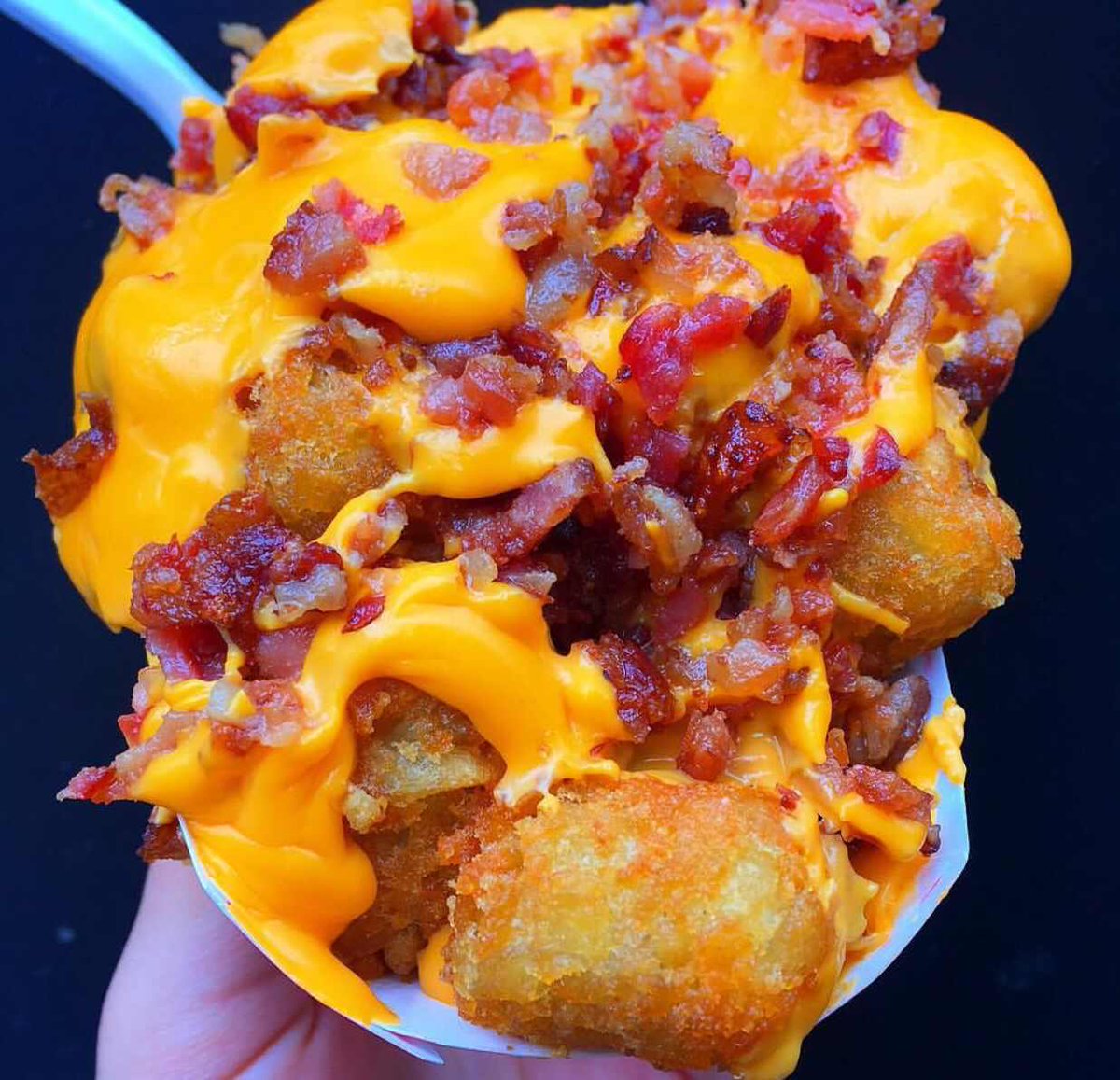 Foodaesthetix's tweet photo. #Bacon Nacho tater tots https://t.co/7W04KYQe0A