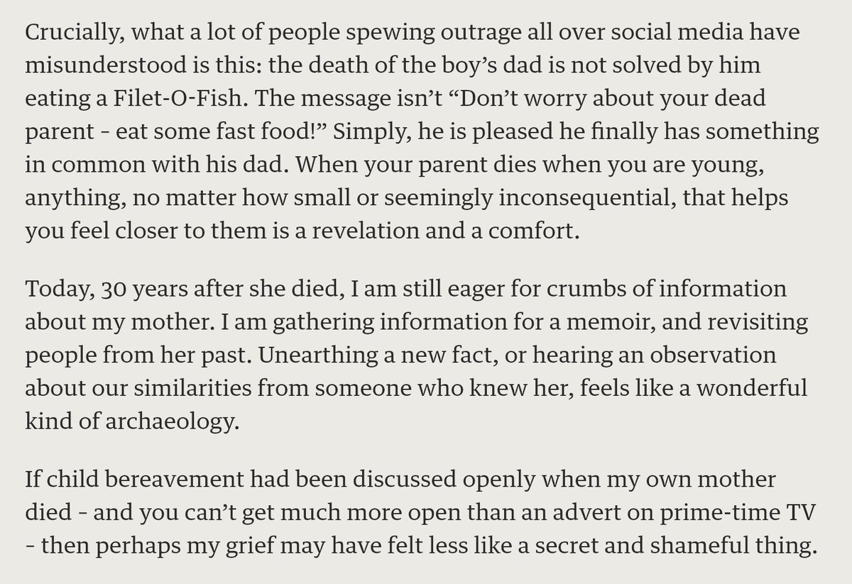I've been really angry at the outrage about the McDonald's ad, but couldn't explain why until reading this article. theguardian.com/commentisfree/…