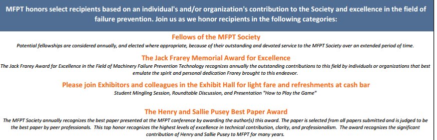 MFPTSociety's tweet photo. Frarey, Fellows, and Pusey Best Paper, oh ,my.... Don't miss #MFPT2017 awards ceremony tomorrow from 12-1. https://t.co/npvNrcCytS