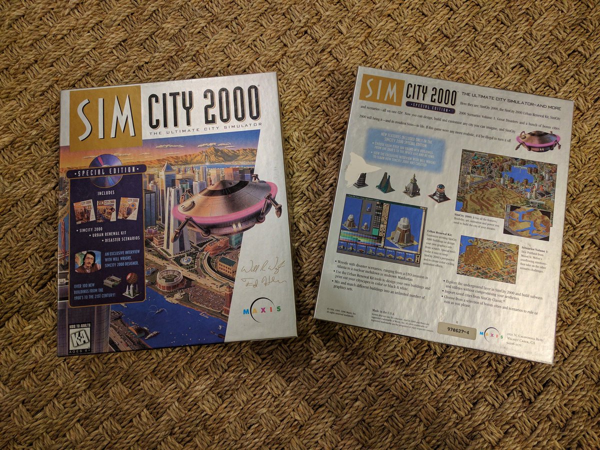 dancingcrab's tweet image. Shiny #bigboxaday alert.. it's #MaxisSoftware's @SIMCITY 2000: SPECIAL EDITION! 🏗️🏢 There are a few variants of this box. @bbpcgc #DOSgaming