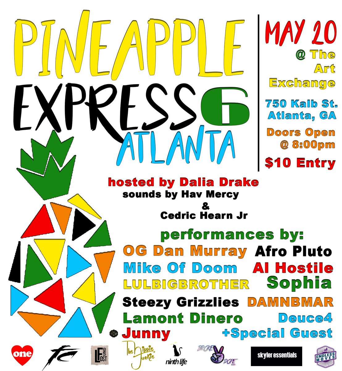 Broke2dope's tweet image. Pineapple Express 6 ATL | May 20 @ The Arts Exchange $5 w/RSVP px6.splashthat.com  #PX6