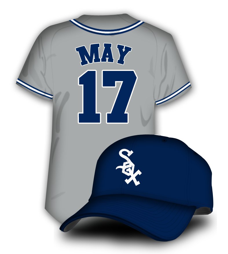 Happy Birthday Carlos May. Born on May 17 and back of his uniform......

\"M A Y

   1   7\" 
