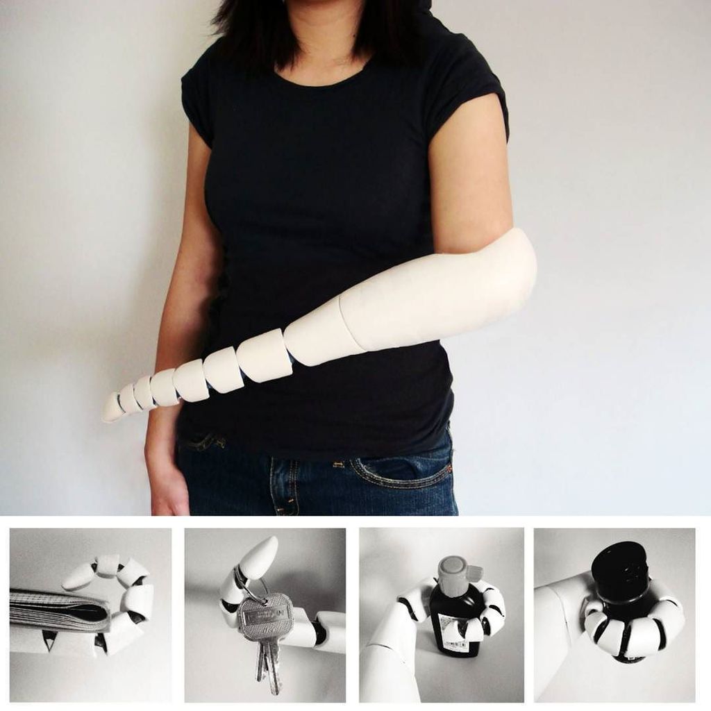 antfuture's tweet photo. #KayleneKau: Prosthetic Tentacle (2012)

#3dprinting #design #cephalopod https://t.co/iNHV8fQ9zs