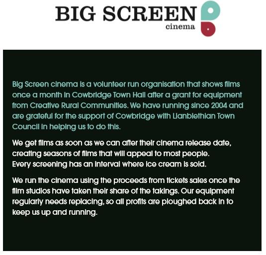 Big Screen Cowbridge tweet media