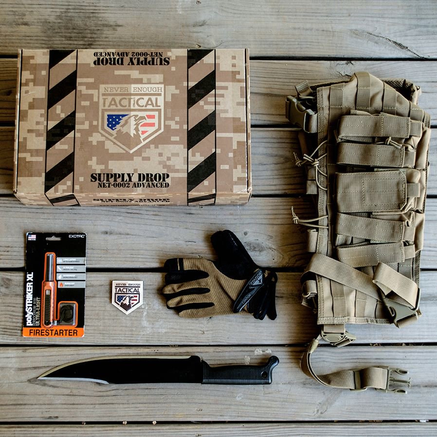 AskOutThere's tweet photo. Check out @NeverEnoughTactical and make sure you're ready for anything! #getoutthere #neverenoughtactical #NETactical #subscriptionbox https://t.co/JPpGZHhKKN