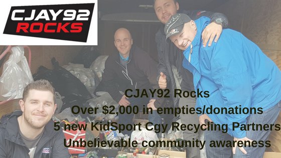 KidSportCalgary's tweet photo. A big thanks as well to all the amazing establishments and individuals that stepped up to support the @CJAY92 #StocktheStudio #community https://t.co/ir0MJv8Q3M