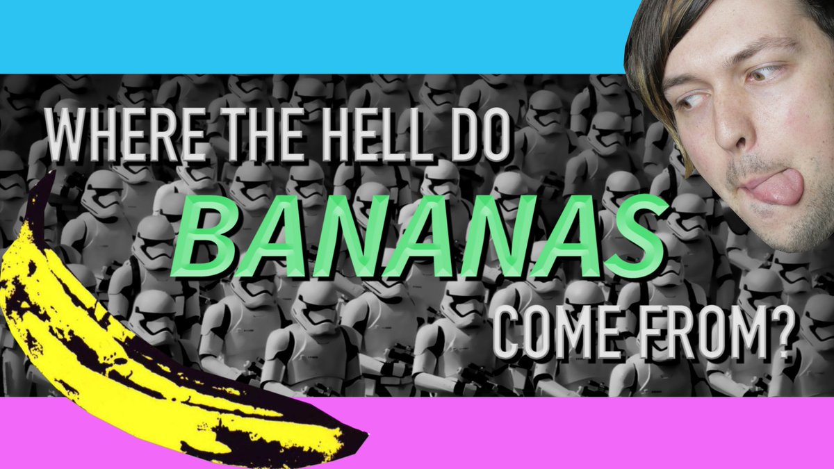 whycomplex's tweet image. What do pyjamas, stormtroopers and Andy Warhol have in common? #Bananas! 🍌 Watch the video for one of your 5-a-day!
youtu.be/1TKiXXK1iHo