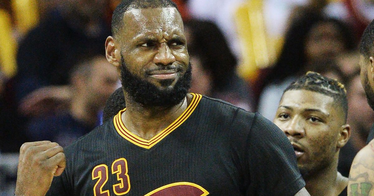 theScore's tweet photo. LeBron James: 'I don't think Boston fans need any more pumping up. They're born with 'pump.' https://t.co/zi4FMKwLbD https://t.co/DEQLK6nZXI