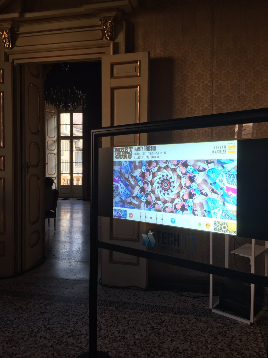 Streamcolors's tweet photo. #digitaltransformation nei musei con la Proctor e la nostra #streamMachine per #cocreare con creatività #meetproctor https://t.co/93AYlniOzh