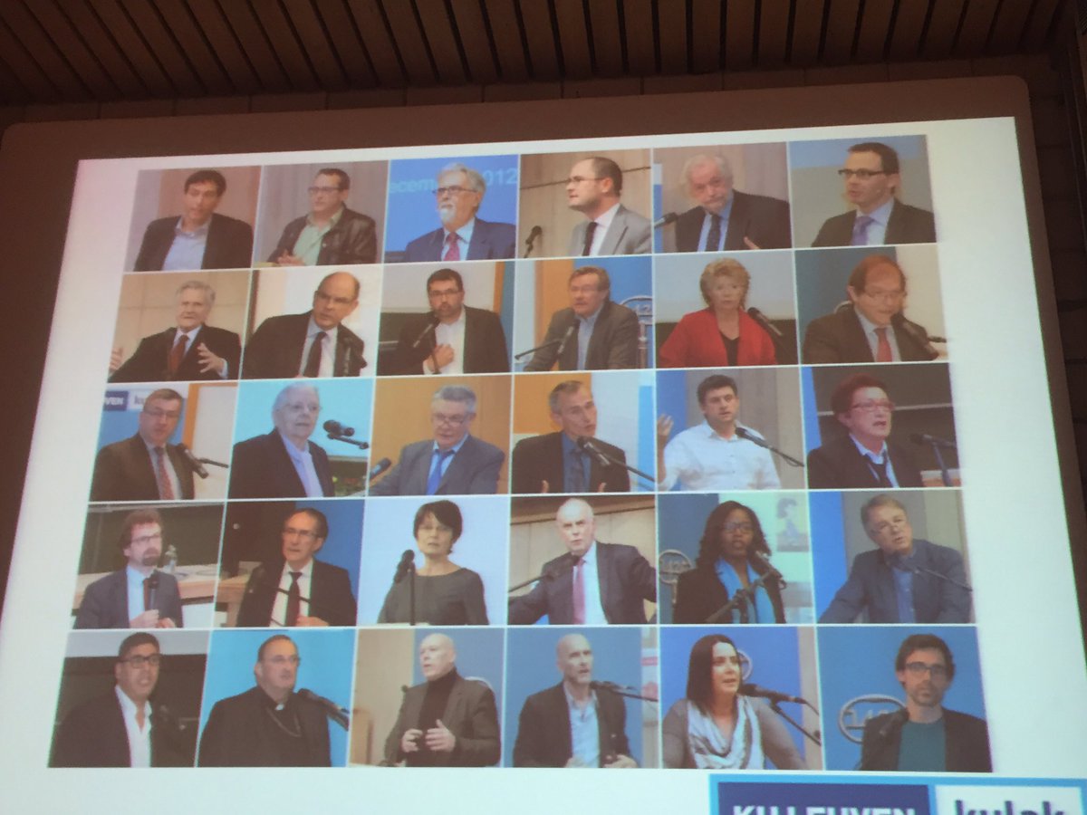 PietDesmet's tweet photo. 20ste editie van Tweespraak. Indrukwekkende line-up. Chapeau bas voor organisator @VanHeckeSteven @KULeuvenKulak https://t.co/0t1pHQkKFs