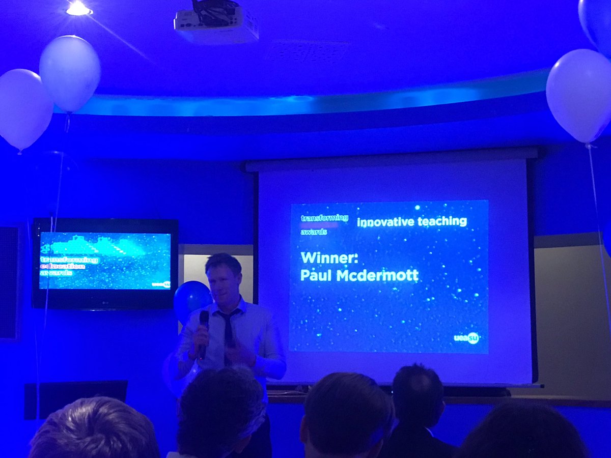 joshclare's tweet photo. @UEA_Chemistry is bossing it tonight with Paul McDermott winning the Innovative Teaching Award! #TEA17 https://t.co/2Vf8pw3U5e
