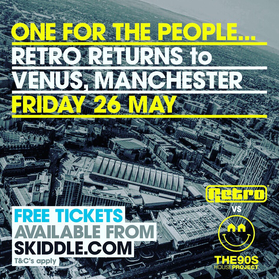 90sHouseProject's tweet image. Not long now till the big night @VenusManchester &amp;amp; it's shaping up to be a busy one! #freeparty #retro #manchester #90s #housemusic