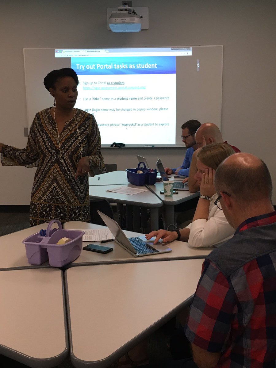 VogelWendi's tweet photo. @ConcordDotOrg @PennockP Middle School Assessment Portal. Time to check for understanding! #SCICON2017 https://t.co/gVQe9UmjTJ