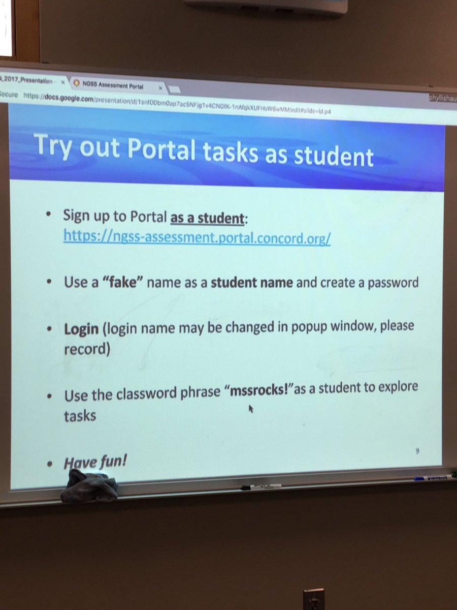 VogelWendi's tweet photo. @ConcordDotOrg @PennockP Middle School Assessment Portal. Time to check for understanding! #SCICON2017 https://t.co/gVQe9UmjTJ