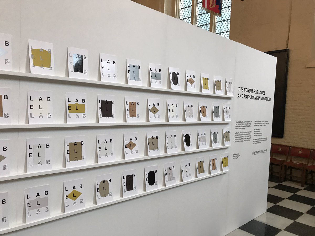 TeamImpression's tweet photo. Superb first view to greet people @Fedrigoniuk #Labellab @tmstudio_ #producedbyTEAM https://t.co/LGj8fUCyfU