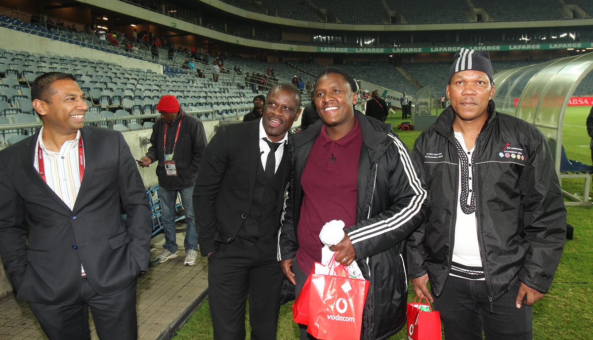 VodacomSoccer's tweet photo. Phinda mzala! Luzuko walked away with a signed @Orlando_Pirates jersey plus a jersey for his friend Sam. Halala! ๐๐พ #POWER2BUCS. https://t.co/RS6M0pu5fr