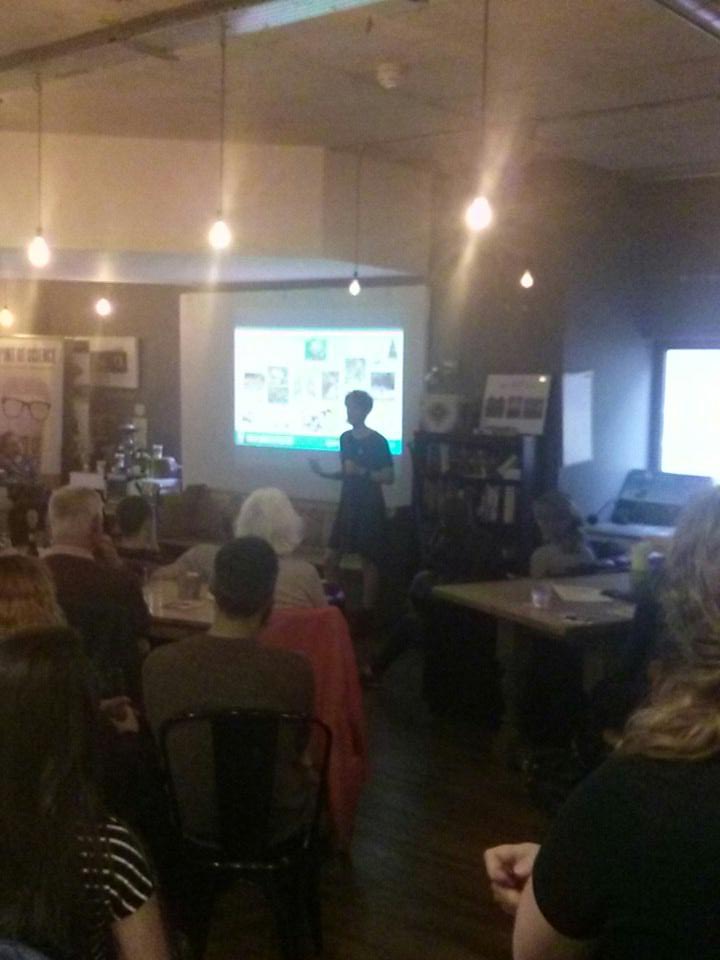 NeilJGostling's tweet photo. #pint17 Becks Spake talking about why care about forests. A fantastic, passionate talk. https://t.co/G61GQkjefL