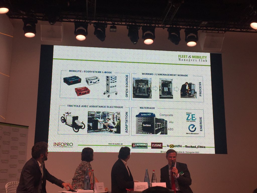 SortimoFR's tweet photo. Soirée @FMMClub | Dernier point sur les produits #Sortimo avec le #Workmo, les #BOXX, le #ProCargo et les #amenagementsdevehicules https://t.co/wNzfzvl1K6