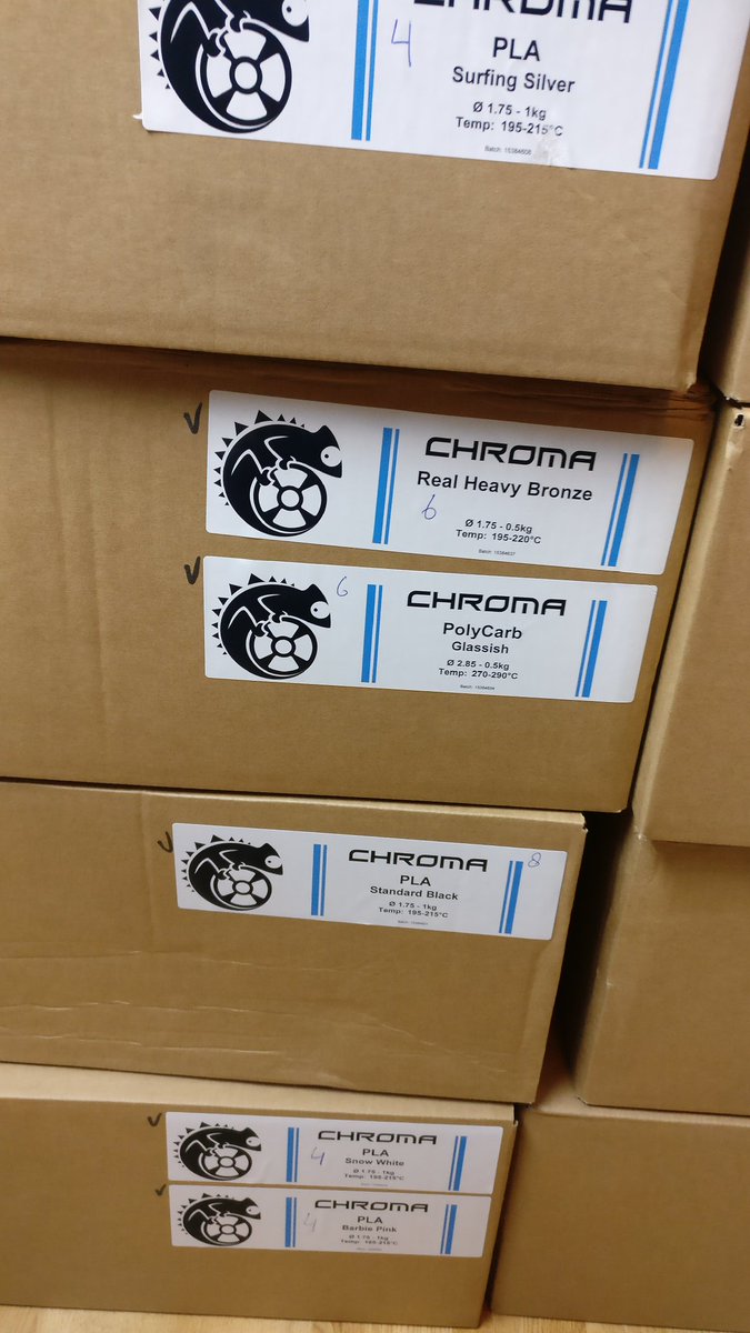 EmvioEng's tweet photo. #Filaments galore arrived today. #engineering plastics, nylon, funky colours. All will be revealed by the weekend. #3Dprinting #UKBiz https://t.co/vn0i7PA29x
