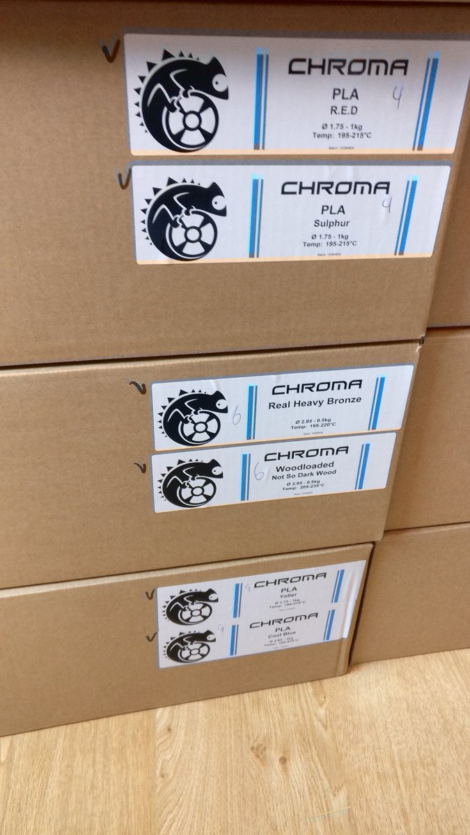 EmvioEng's tweet photo. #Filaments galore arrived today. #engineering plastics, nylon, funky colours. All will be revealed by the weekend. #3Dprinting #UKBiz https://t.co/vn0i7PA29x