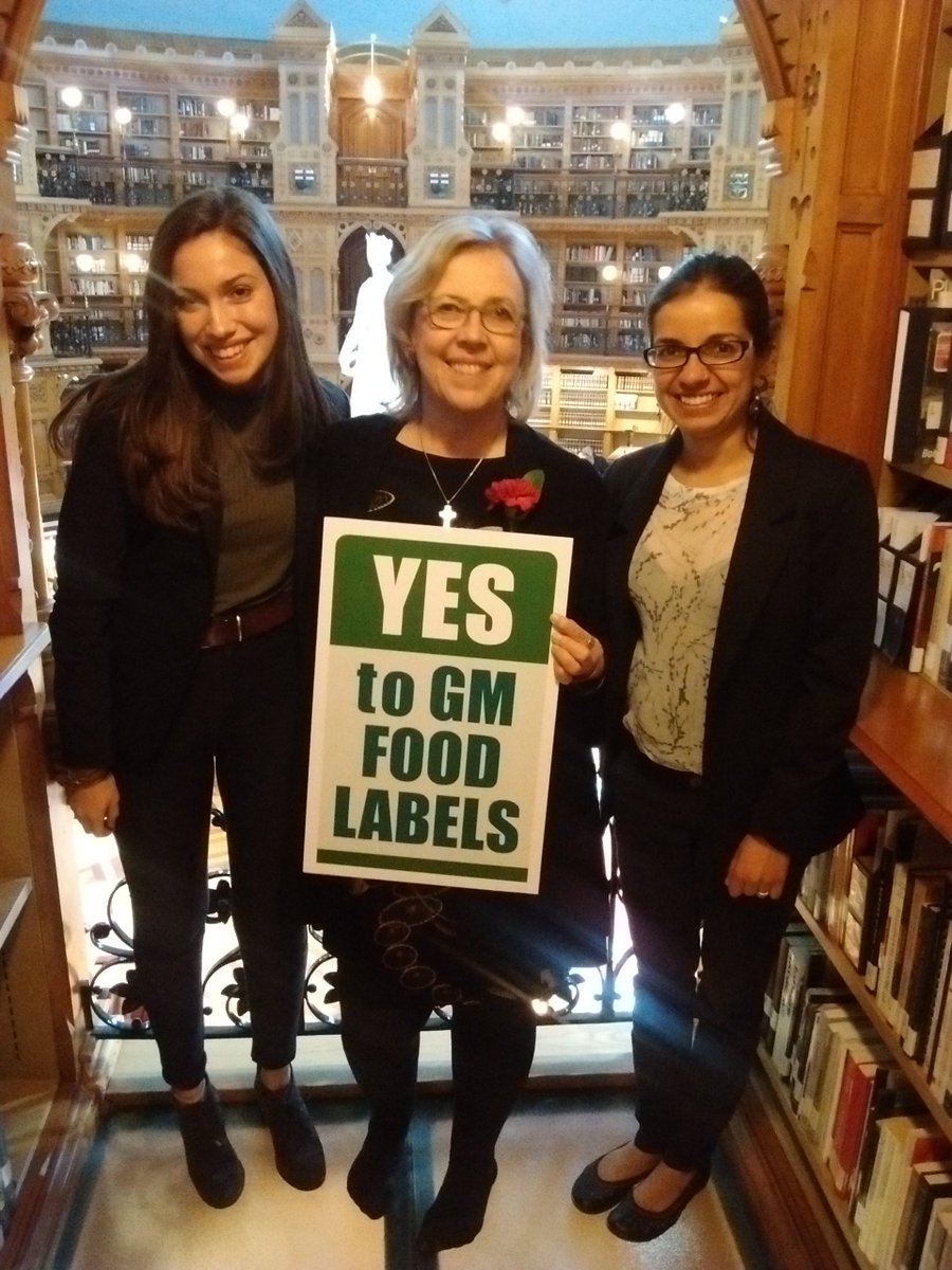biotechaction's tweet photo. Thank you @ElizabethMay for supporting #GMO food labelling #pass291 #labelGMOs @RachelsNews https://t.co/ggXIp29cB5