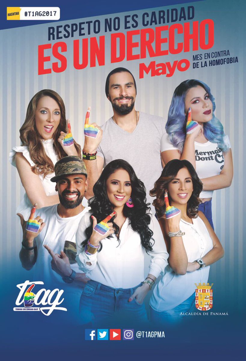 T1AGpma's tweet photo. Hoy se celebra el Día  Internacional Contra la Homofobia y en #Panama tenemos que aprender a vivir en tolerancia, porque todos somos iguales https://t.co/tUcwKcdrvP