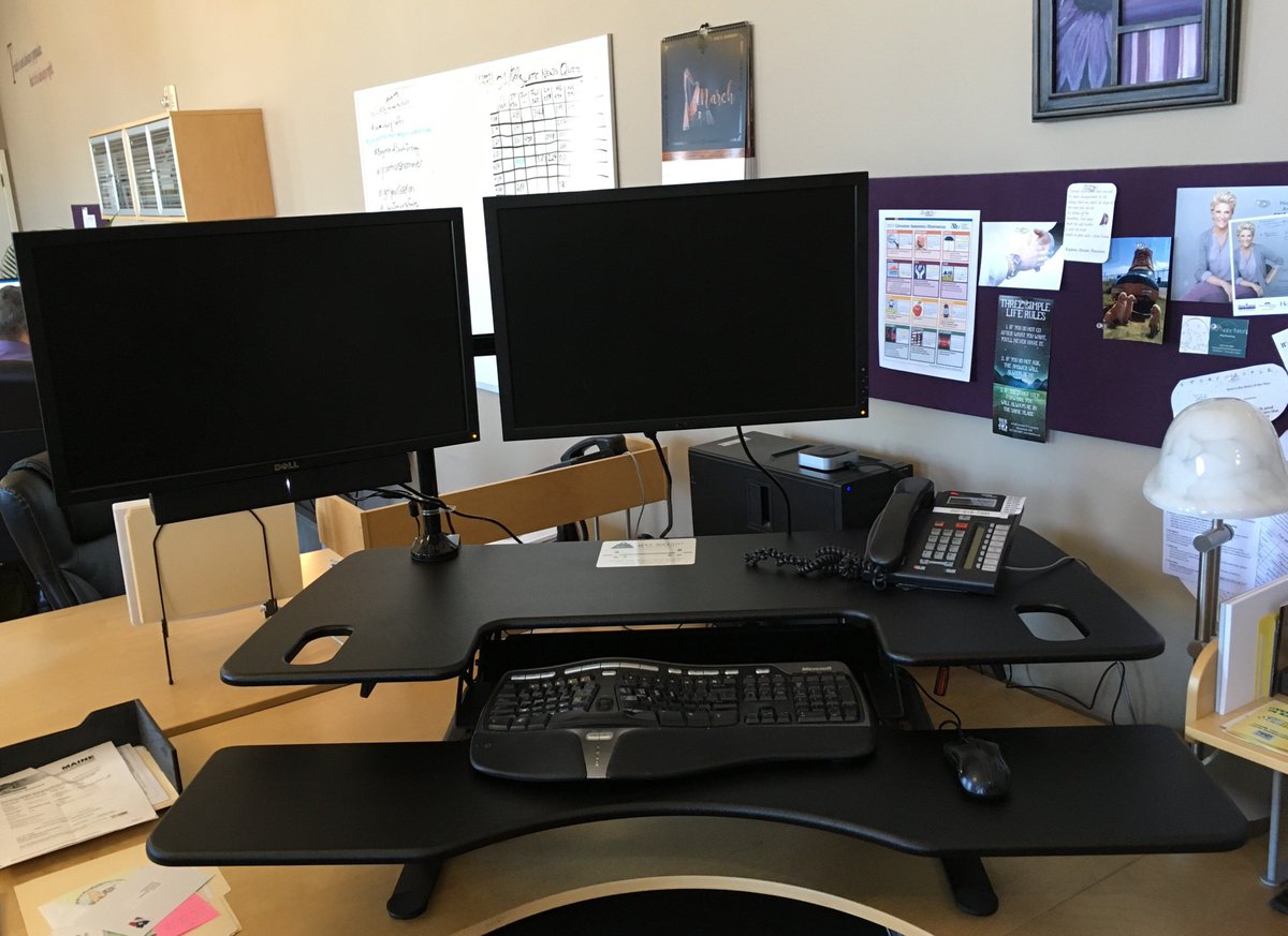 broadreach's tweet photo. Thanks to @Varidesk for the office upgrade โ @BRPRPrez #ElevateYourWork https://t.co/4E2zzKabDL
