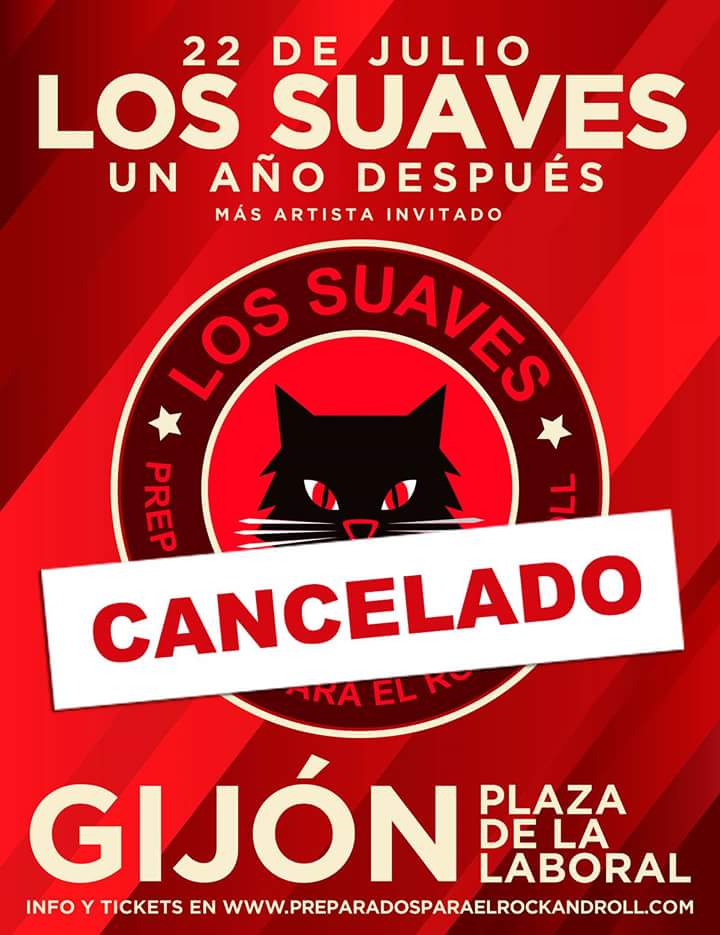 needrocknroll_'s tweet photo. Los Suaves cancelan el concierto en Gijón que habían anunciado sólo 4 días antes. https://t.co/ILbCQK9Hkw