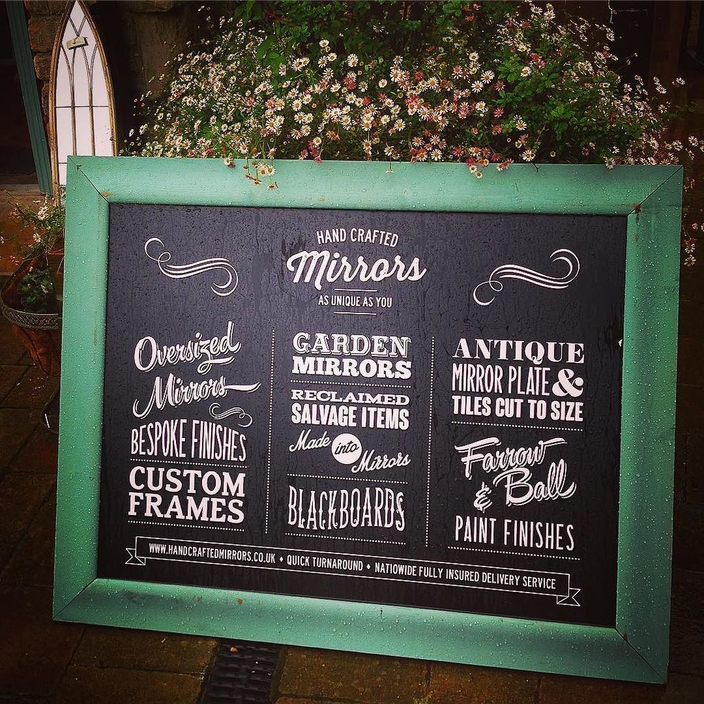 Adam Wyatt on Twitter "Signage for handcrafted mirrors in Bradford on