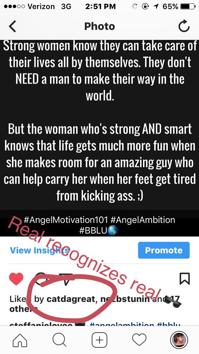 OfficialSteff_A's tweet photo. @TazsAngels ๐ถ #bblu #ridda ๐ผ๐ฝ #StrengthOfAWoman #angelmotivation101 https://t.co/sbJq4wr8Cq