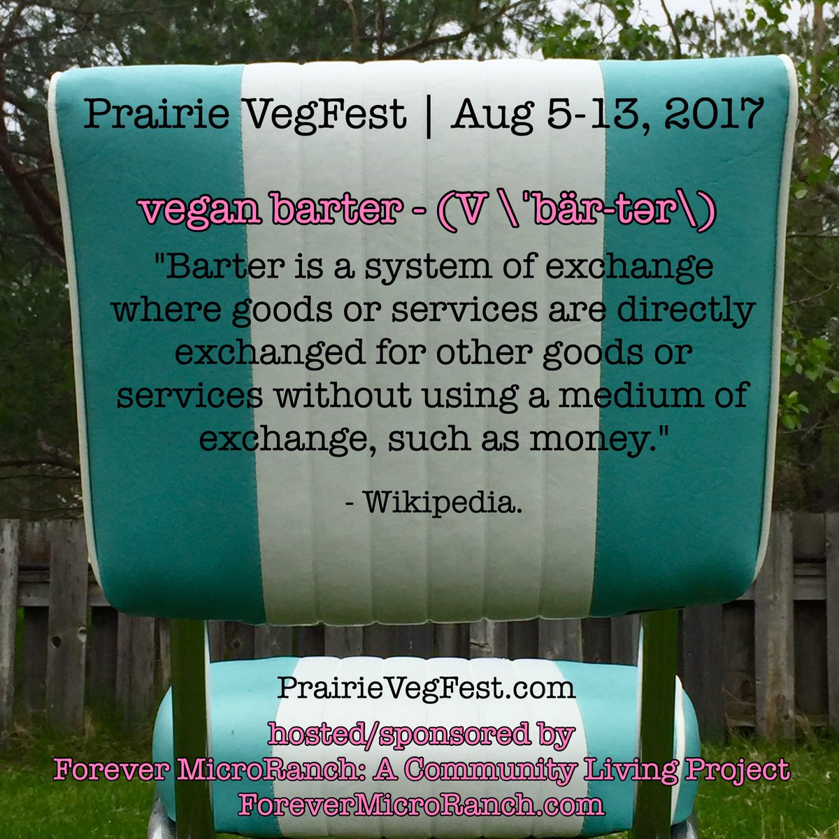TheMicroRanch's tweet photo. #PrairieVegFest | Aug 5-13, 2017.
#Barter #VegFest : Fructified.
https://t.co/BFCcgYjkek
#FairTrade #DirectTrade #SharingEconomy https://t.co/0iDxgW6A8N