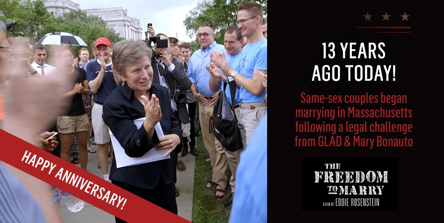 Free2MarryMovie's tweet image. Happy Freedom to Marry Anniversary, #Massachusetts! To celebrate 13 years, book a screening of our documentary bit.ly/2nK5rHS #LGBT