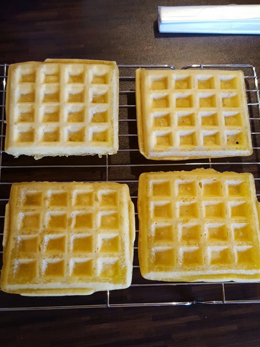 mrs_martin_2012's tweet photo. When your growing boy needs two breakfasts #waffles #loprofin #lowprotein #sameaspancakemix #homemade https://t.co/1qYVNASmkE