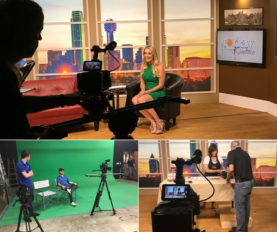 TodayWKandace's tweet photo. Had fun shooting in the studio for next week's episode! To top it off, Amy Storrie stopped by to film a few Crafts with Amy! #TWK #DFW https://t.co/eHHGChtqv6