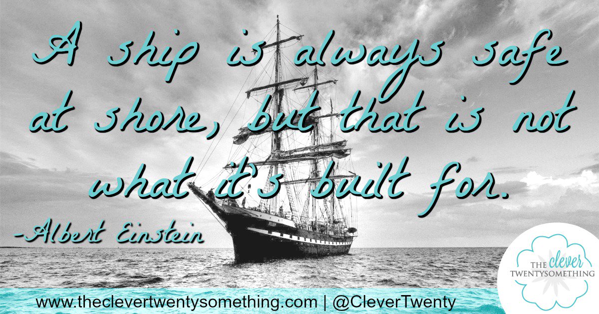 CleverTwenty's tweet photo. Here's some motivation to get outside your #ComfortZone today!

#college #twentysomething #quote #quoteoftheday #HumpDayMotivation https://t.co/U4Udajjxbq