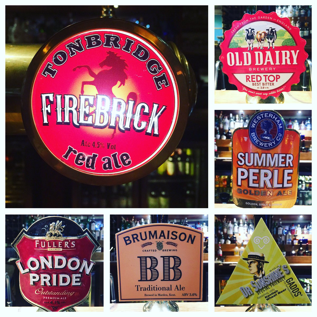 Some cracking #Ales on this week. <a href="/FullersBrewery/">Fuller's Brewery</a> @brumaison <a href="/OldDairyBrewery/">Old Dairy taproom</a> <a href="/RamsgateBrewery/">Ramsgate Brewery</a>    <a href="/TonbridgeBrewer/">Tonbridge Brewery</a> <a href="/WesterhamBrew/">Westerham Brewery 🍻</a>  #Retweet