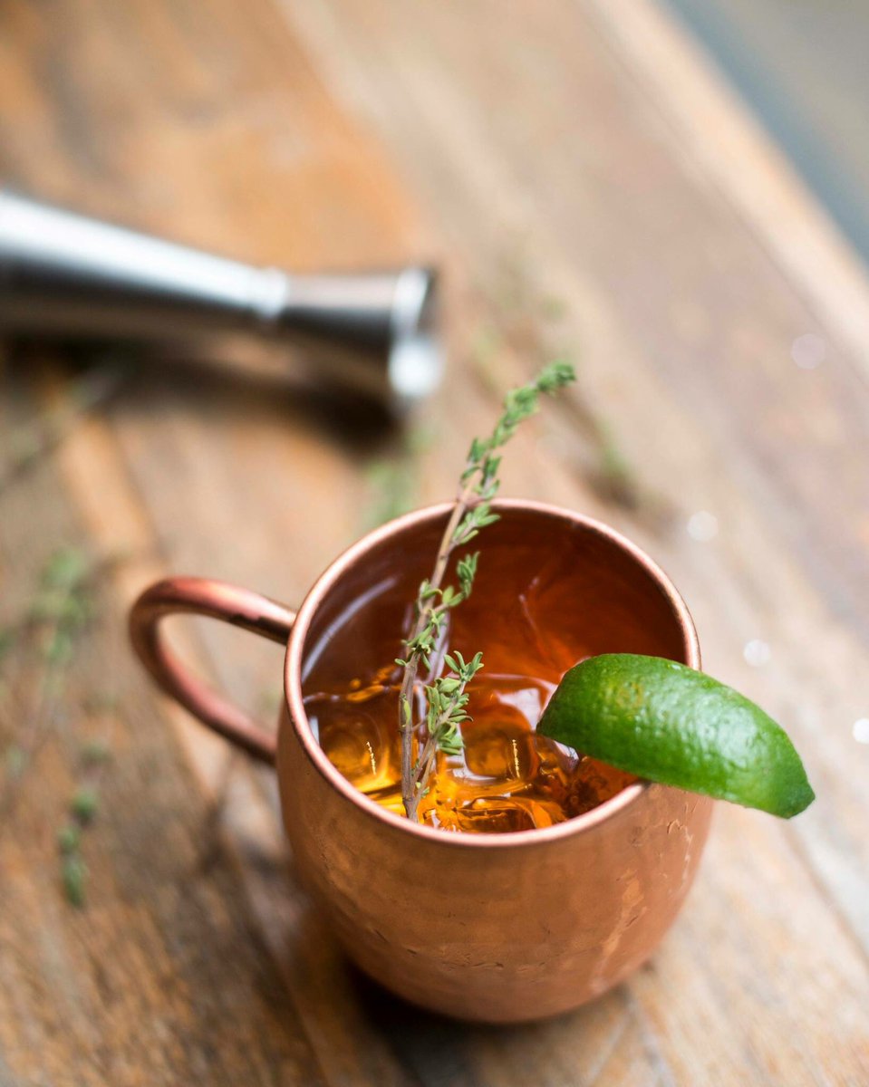 PicnicHousePDX's tweet photo. Get your kicks with our O'Mule (@jamesonwhiskey, thyme, lime, ginger beer). #Imbibe #PDXDrinks https://t.co/oXo9pdMYml