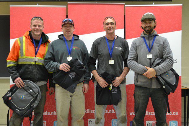 CNLA_Stacey's tweet photo. L to R: Andrew Maker, Trevor Perks, Kevin McLean, Andrew Stokes- Rees; NB's Skills Competition. Congrats to Kevin/Trevor for going to SCNC. https://t.co/ZMzUKlDN5J
