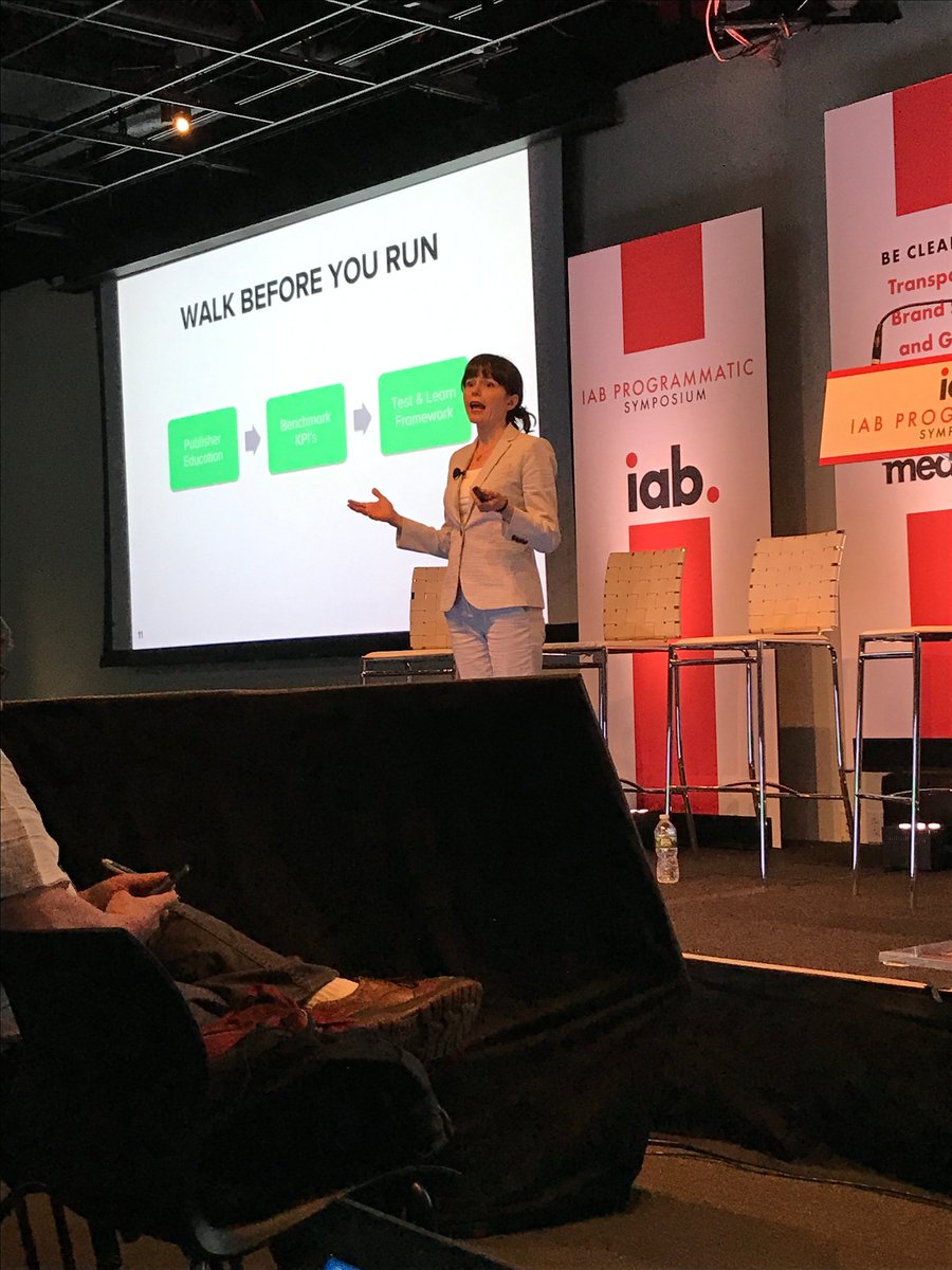 SYZYGY_NY's tweet photo. Our Head of Conversion, Katie Fiore talking attribution at #IABprogrammatic https://t.co/WW9FQPfklQ