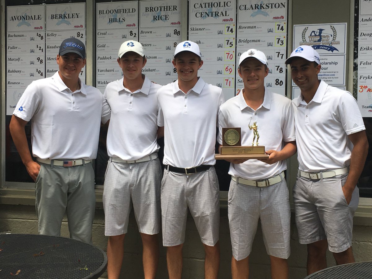 MIPrepZone's tweet photo. Congratulations to the @detccgolf team on winning the Oakland County title today. Story/photos coming later on #MIPrepZone https://t.co/PsdpvVKmDf