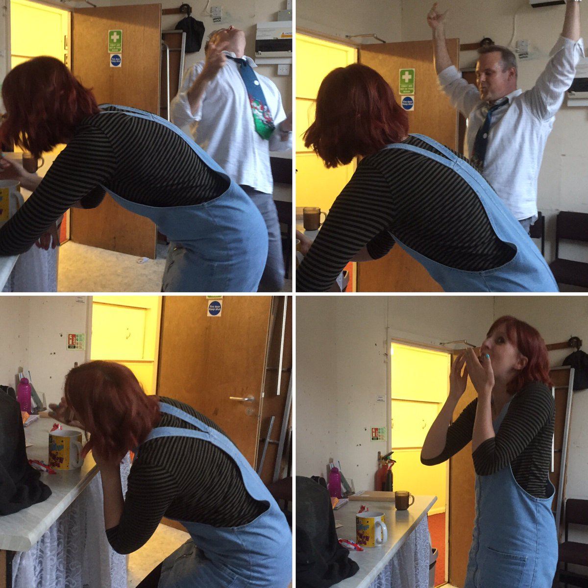 andyjimkennedy's tweet photo. Penguin straw comp during tea break! @TruroAODS #vicarofdibley #redannick #madasaboxoffrogs @oryluvie @debbiedotmac https://t.co/7NHUTkaaxz