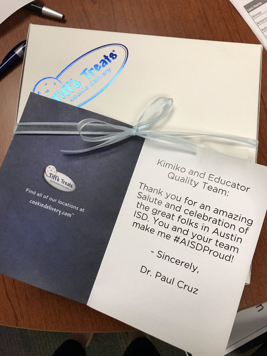 AustinISDEQ's tweet photo. Thanks @AISDSupt for recognizing the hard work of Team EQ. We appreciate the treats! https://t.co/sWVF9Nnzno