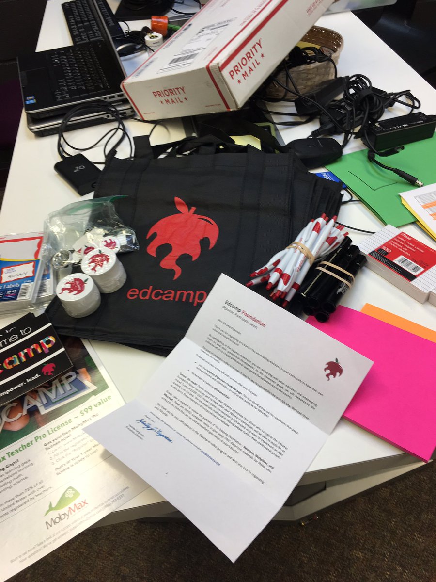 mumms's tweet photo. Thank you @EdcampUSA for our #edcampinabox getting excited about #edcampmtnbrook https://t.co/afT9k2wnr2