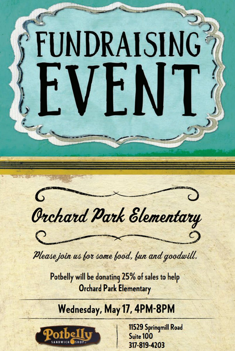 Join us at <a href="/Potbelly/">Potbelly Sandwich Works</a> in Carmel tonight to support our school!