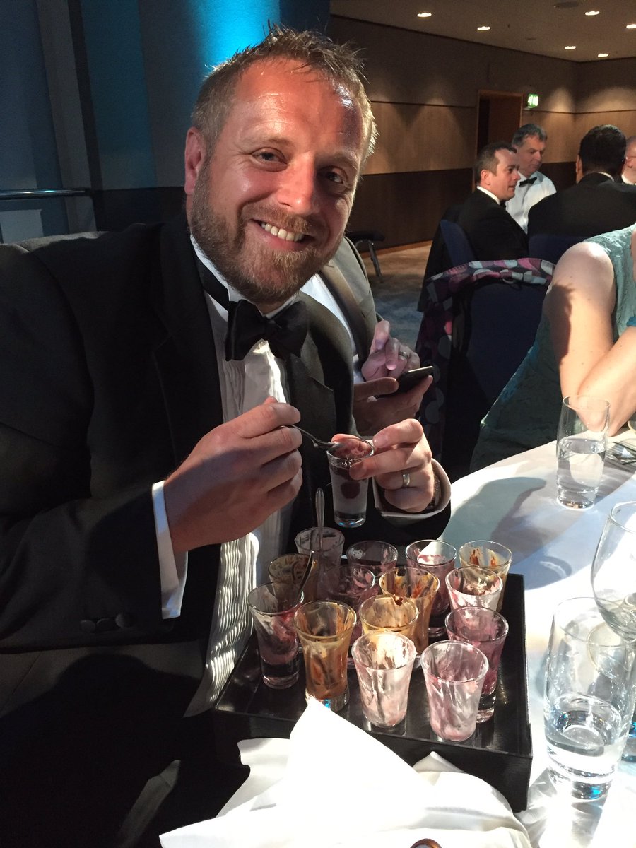 ParkerDavep1961's tweet photo. Ash enjoying his just desserts. #slcrail #ICEWMAwards17@SLCRail#carillion https://t.co/71BLRggD2U