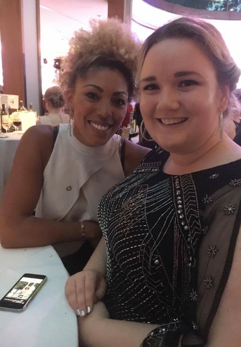 EllenWatson95's tweet photo. Lovely chat with the beautiful @DrZoeWilliams #GuideDogAwards https://t.co/C0ZJfGAkcc