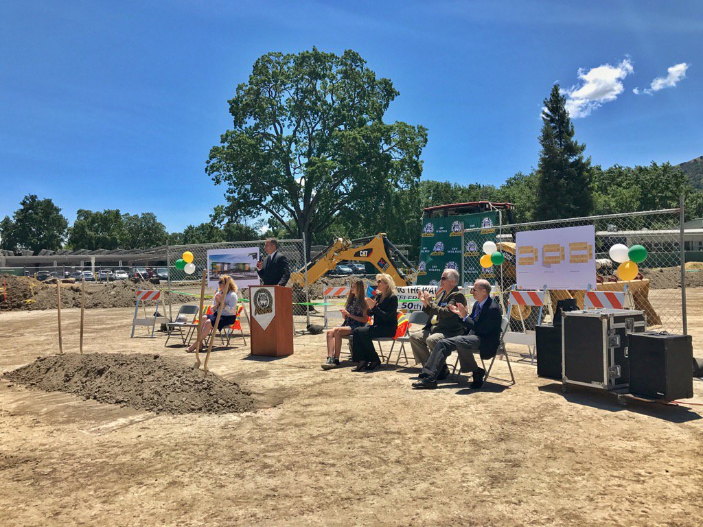 The Groundbreaking Ceremony is underway at SRVHS! #MeasureD <a href="/WERSR/">San Ramon Valley HS</a>