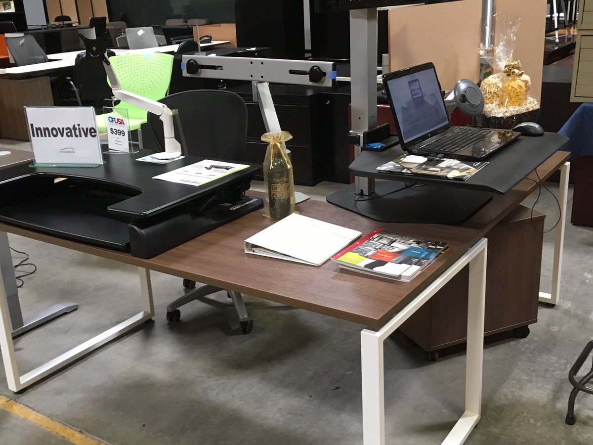 Check out Innovative at OFUSA! We displayed our Winston Workstation and our Freedom Desk. #sittostand #healthyworkspaces
