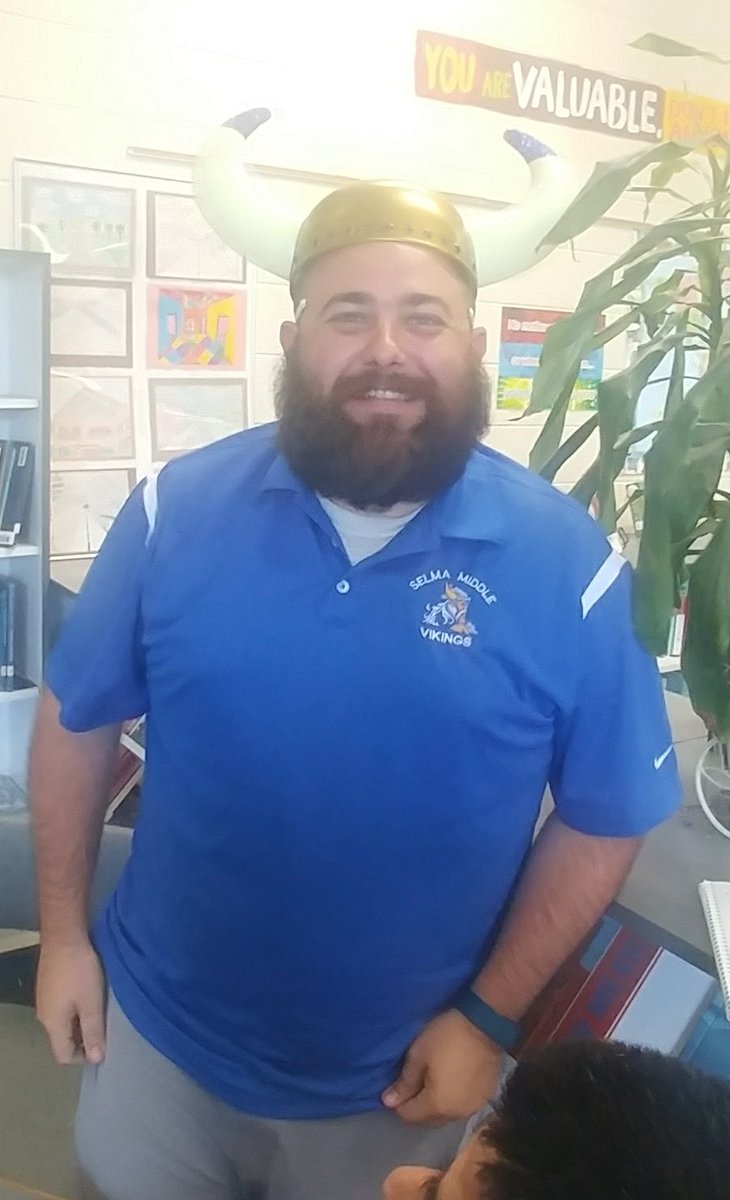 ckennedync's tweet photo. Our chief Viking @Coach_ALawrence is this month's @SMS_Vikings #VikingItAndLikingIt winner! #LDBMore https://t.co/wQW66n3Tce