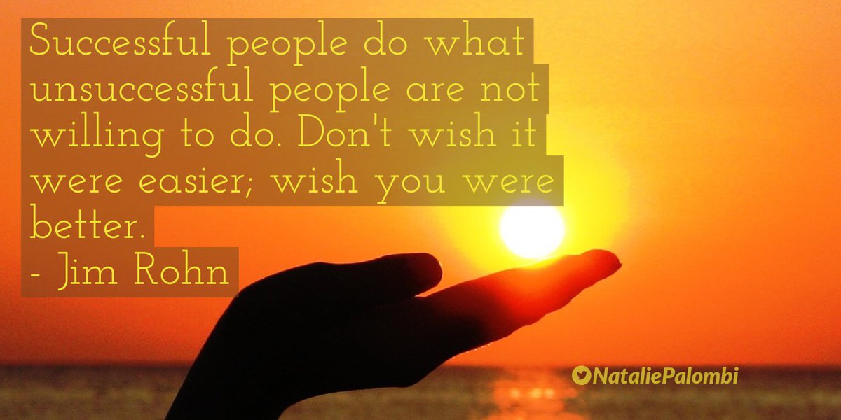 Successful people are willing to do what unsuccessful people won't!
#success #qotd